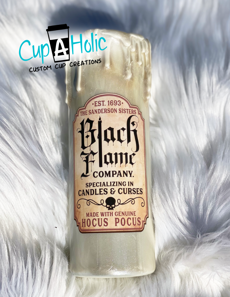 Black Flame Candle Tumbler