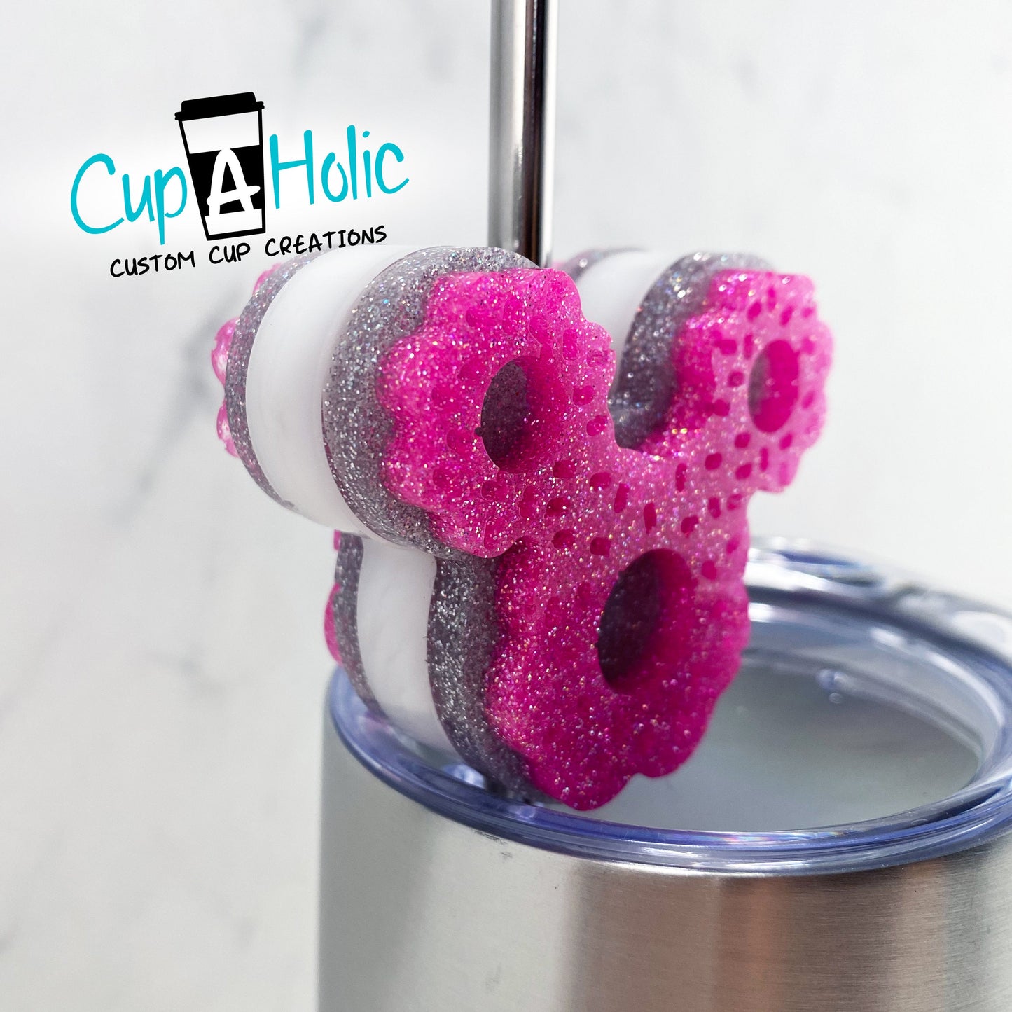 Mouse Donut Straw Topper
