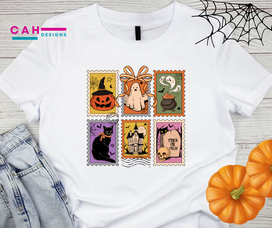 Halloween T-Shirt - Halloween Stamps