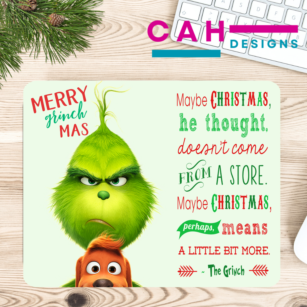 Personalized MousePads - Grinchy Vibes