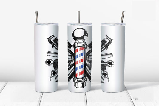 Barber Shop Sublimation Tumbler