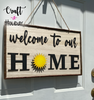 Load image into Gallery viewer, Home Sign with Interchangeable &#39;O&#39;