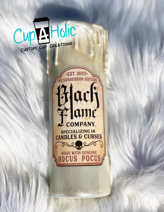 Black Flame Candle Tumbler