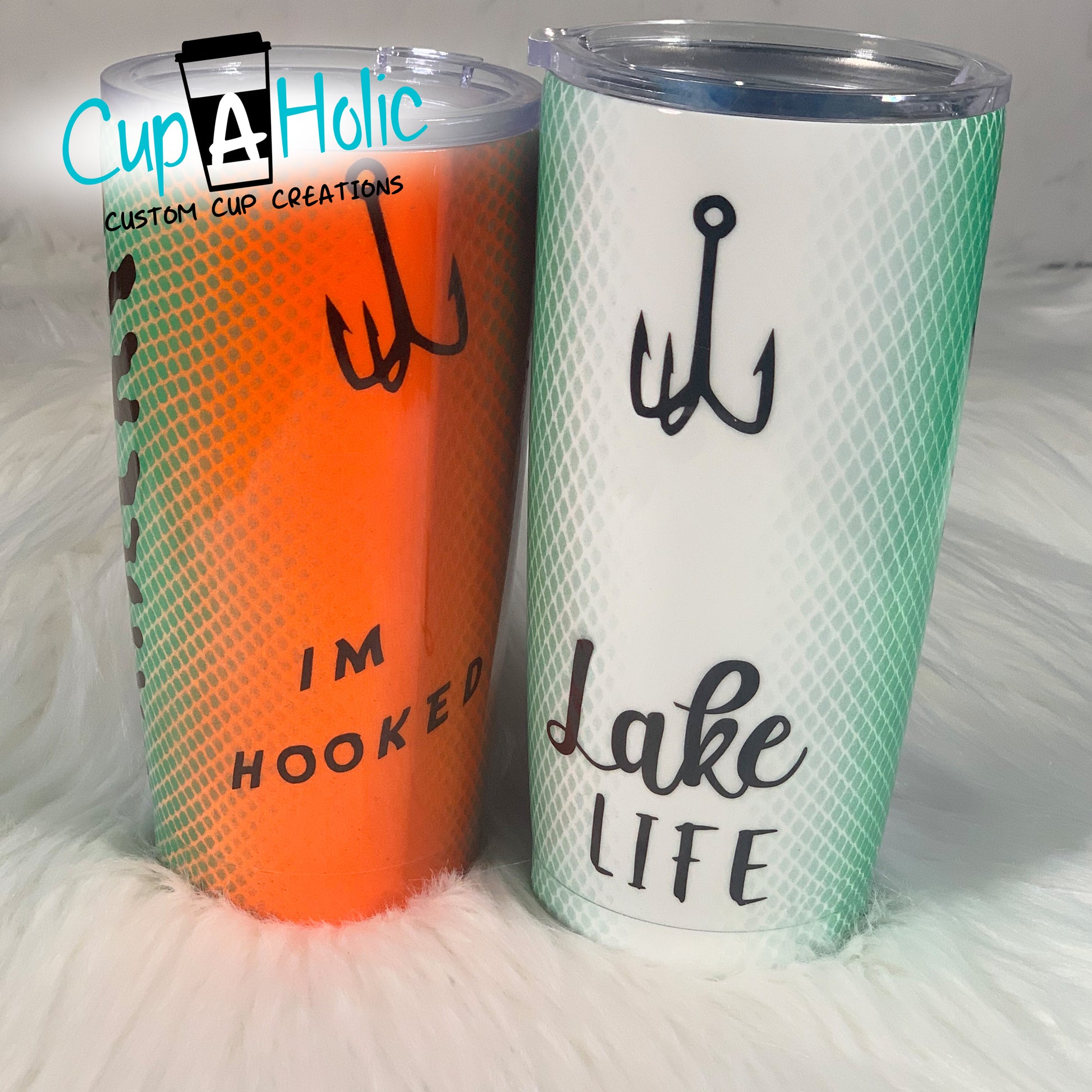 fish lure cups start to finish Fish Lure Tumbler – CAH Designs