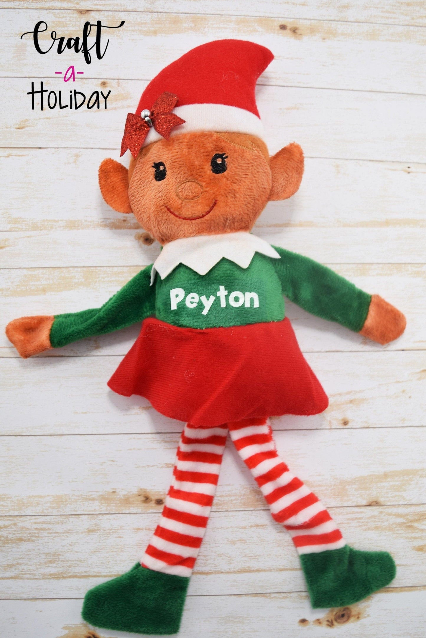 Christmas Plush Elf Personalized