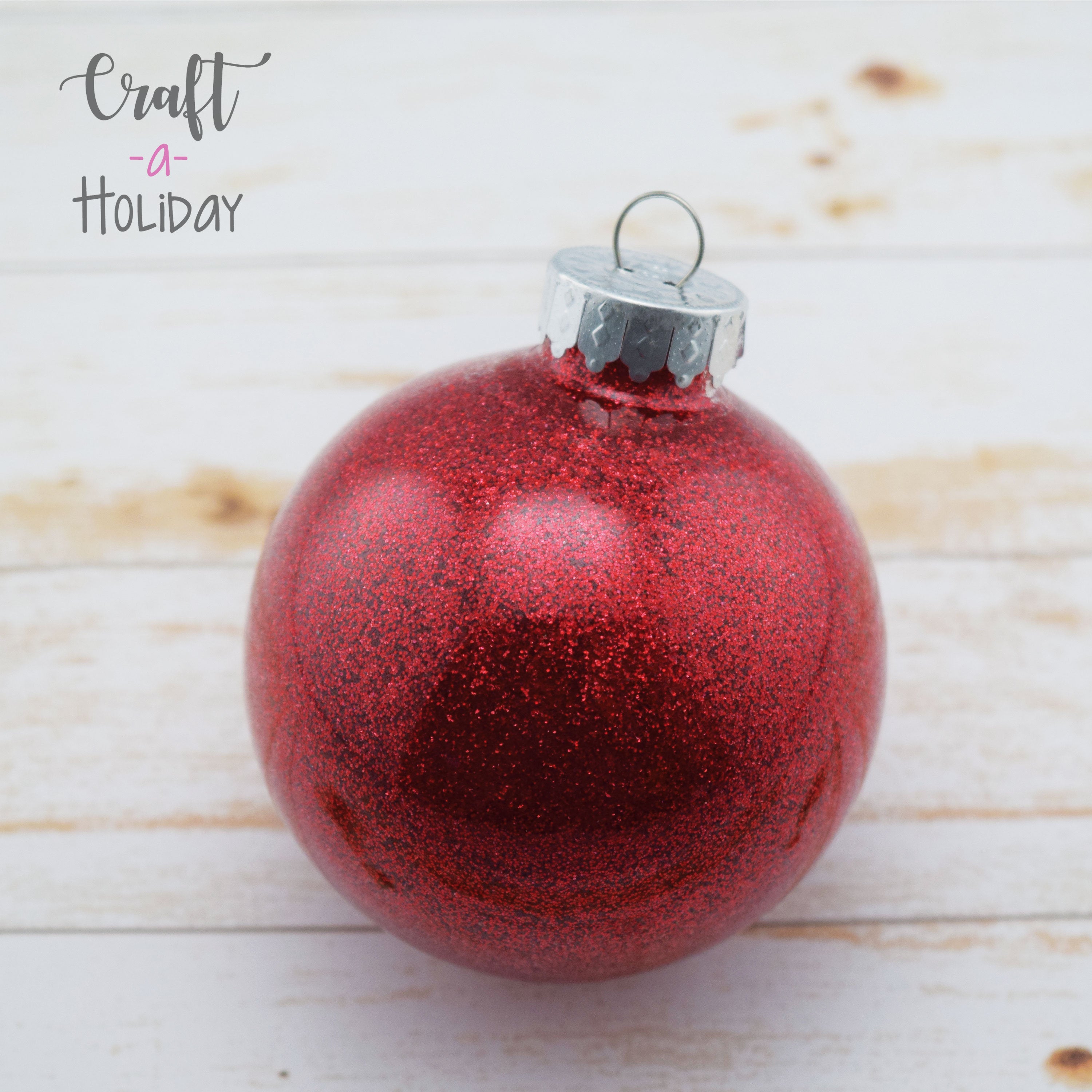 Glitter Christmas Personalized Ornament