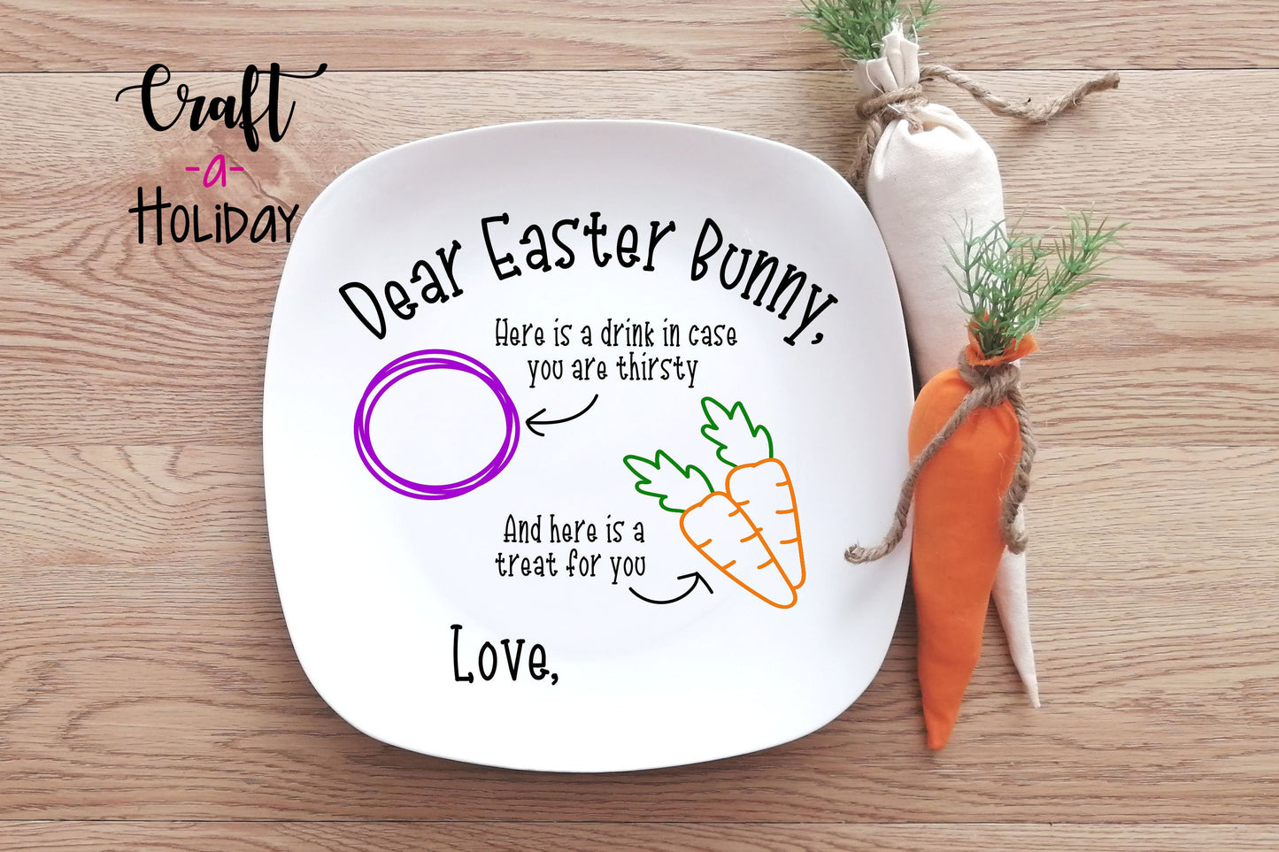 Personalized Easter Plate