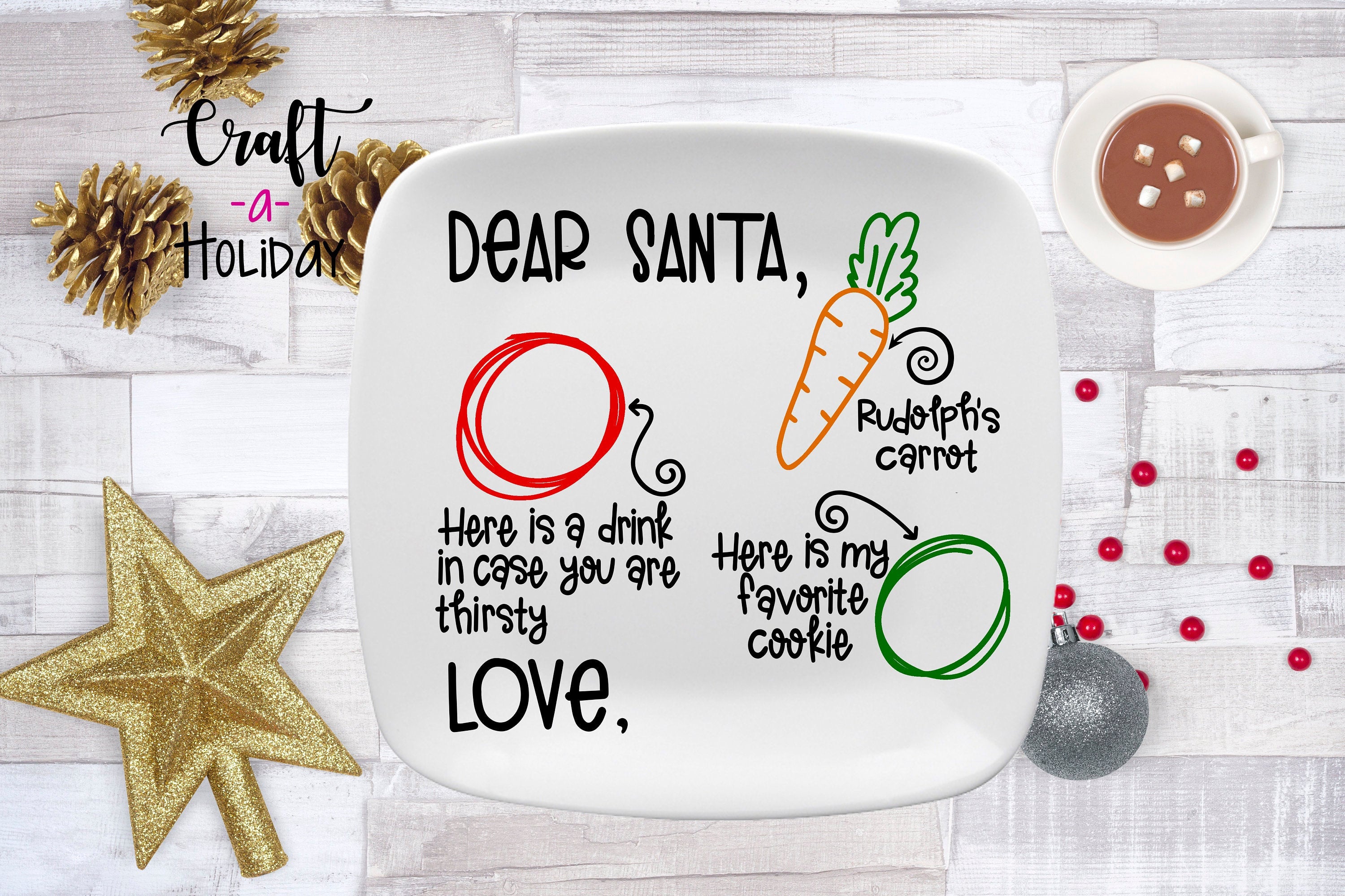 Personalized Christmas Plate