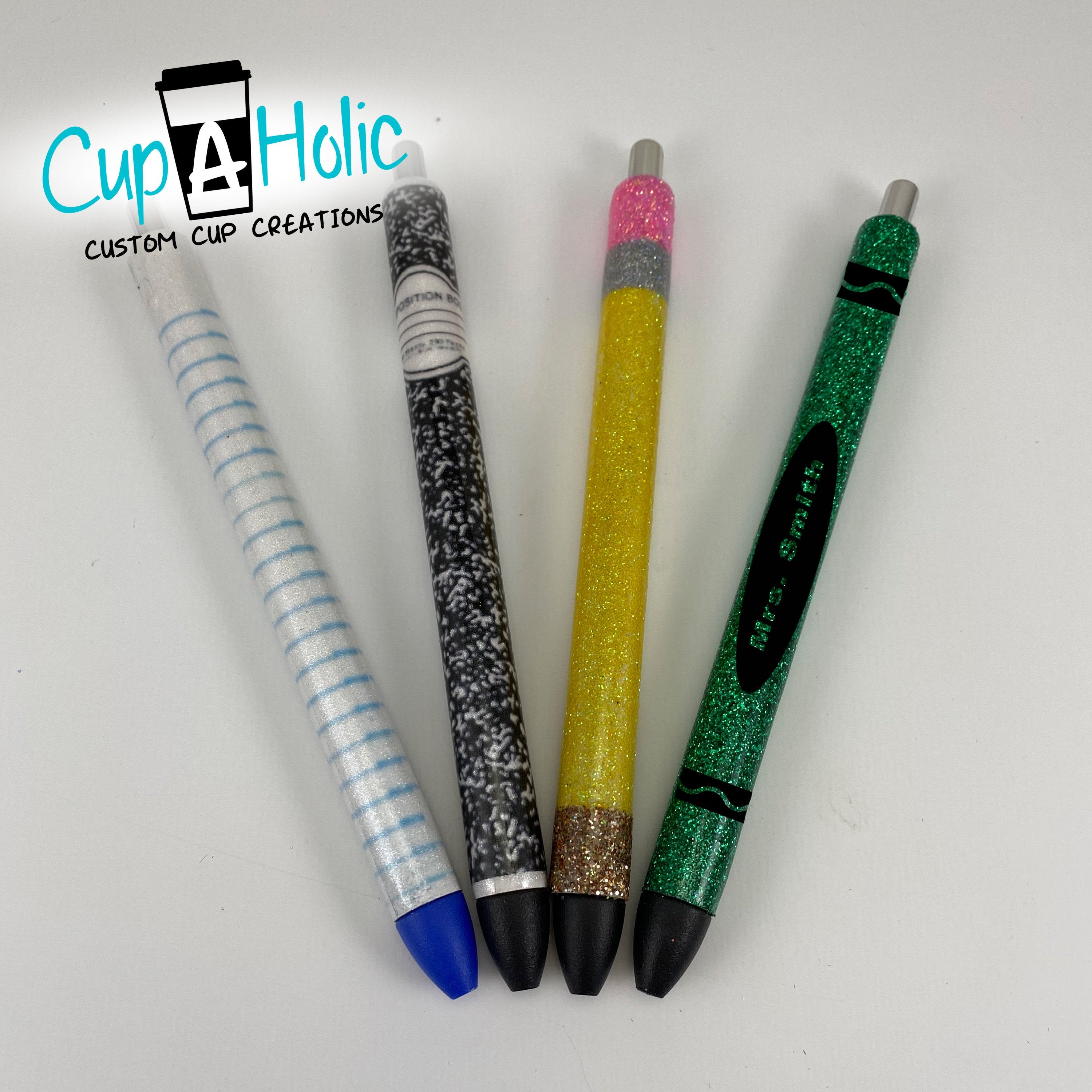 Composition book pen teacher pen student pen glitter pen - The Belle Marie  Boutique