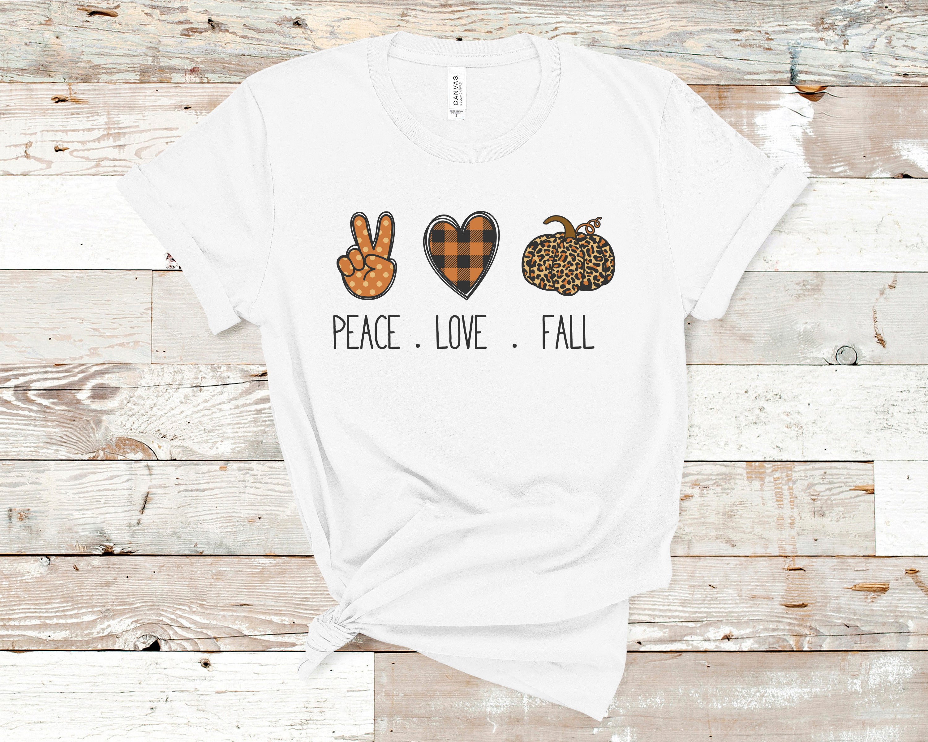 Peace, Love, Fall Tshirt