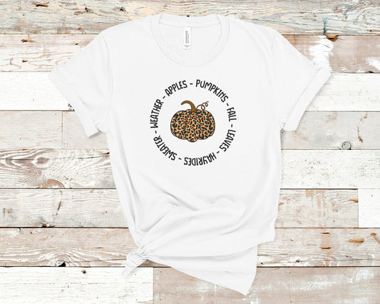 All Things Fall - Pumpkin Circle Tshirt